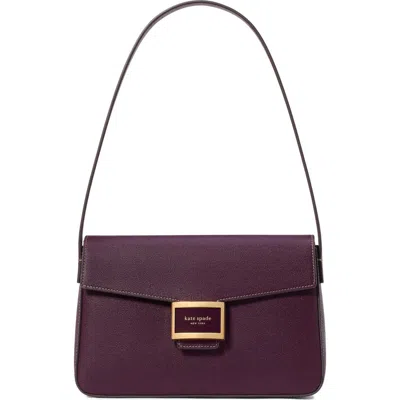 Kate Spade New York Medium Katy Leather Shoulder Bag In Deep Cherry