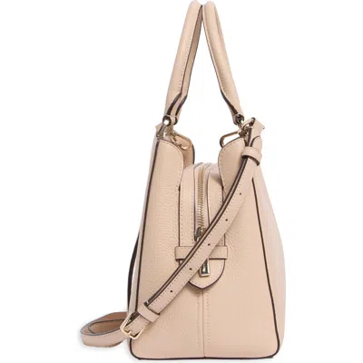 Kate Spade New York Medium Pebble Leather Satchel In Neutral