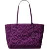 Kate Spade New York Medium Tilly Quilted Tote In Purple