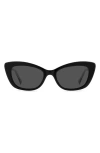 Kate Spade Merida 54mm Cat Eye Sunglasses In Black/grey