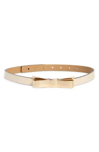 Kate Spade New York Metal Bow Leather Belt