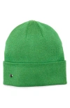 Kate Spade New York Metallic Beanie In Green