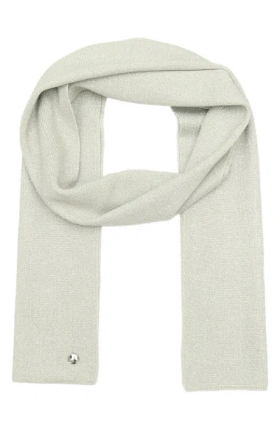Kate Spade New York Metallic Spade Scarf In Silver