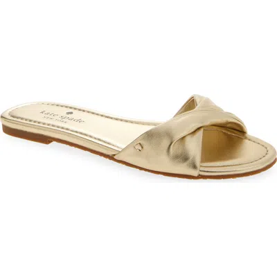 Kate Spade New York Miley Slide Sandal In Gold