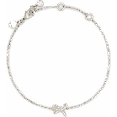 Kate Spade New York Mini Bow Pendant Necklace In Silver
