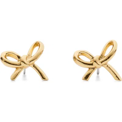 Kate Spade New York Mini Bow Stud Earrings In Gold