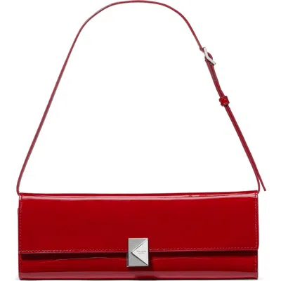 Kate Spade New York Mini Deco Soft Patent Leather Shoulder Bag In Red