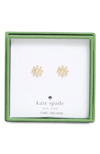 Kate Spade New York Mini Flower Stud Earrings In Gold