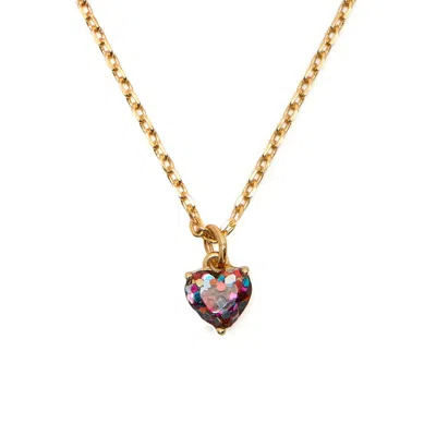 KATE SPADE KATE SPADE NEW YORK MINI GLITTER HEART PENDANT NECKLACE