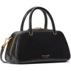 Kate Spade New York Mini Grace Fine Grain Leather Top Handle Bag In Black