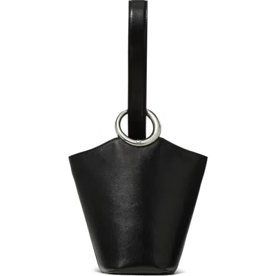 Kate Spade New York Mini Halo Fine Grain Leather Bucket Bag In Black