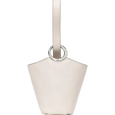 Kate Spade New York Mini Halo Fine Grain Leather Bucket Bag In White