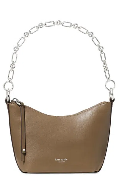 Kate Spade New York Mini Halo Smooth Leather Chain Shoulder Bag In Brown