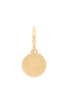 Kate Spade New York Mini P Charm In Gold