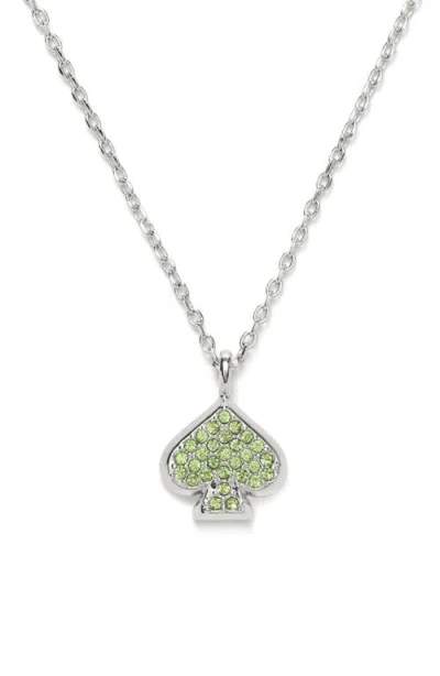 Kate Spade New York Mini Pavé Pendant Necklace In Metallic