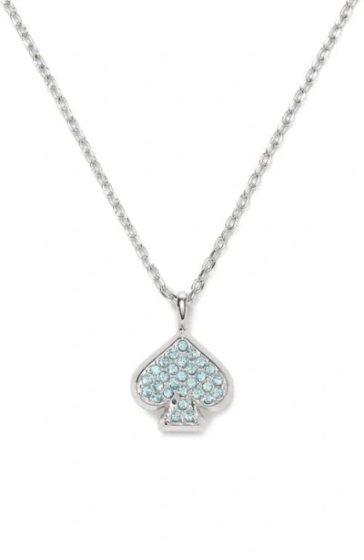 Kate Spade New York Mini Pavé Pendant Necklace In Metallic