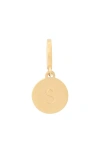 Kate Spade New York Mini S Charm In Gold