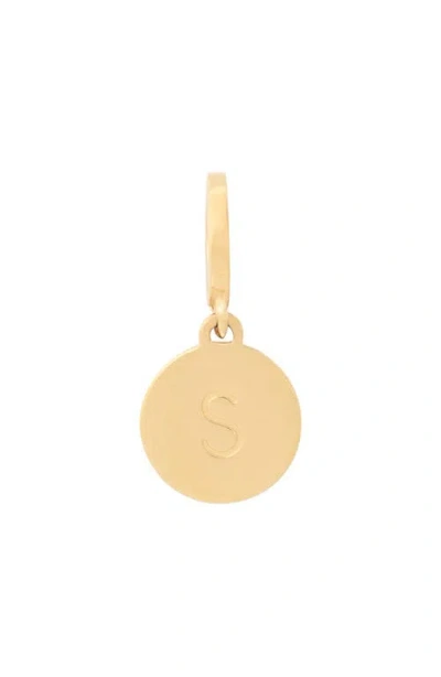 Kate Spade New York Mini S Charm In Gold