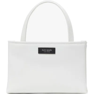 Kate Spade New York Mini Sam Icon Nylon Tote In White Dove