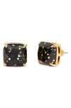 Kate Spade New York Mini Small Square Stud Earrings In Black