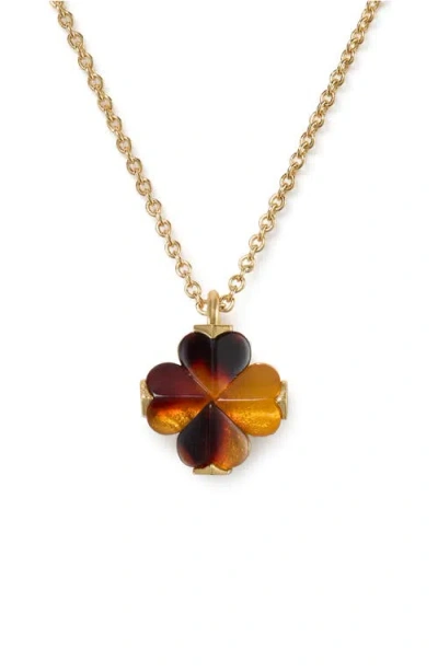 KATE SPADE KATE SPADE NEW YORK MINI SPADE FLOWER PENDANT NECKLACE