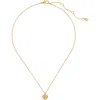 Kate Spade New York Mini Spade Flower Pendant Necklace In Gold