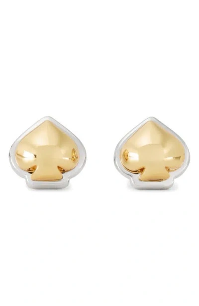 Kate Spade New York Sculpted Spade Mini Stud Earrings In Gold