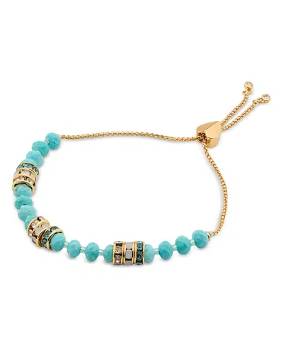 Kate Spade New York Mixed Stone Beaded Slider Bracelet In Blue