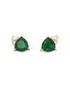 Kate Spade New York Mixed Stone Stud Earrings In Gold Tone In Green Mult