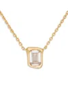 Kate Spade New York Molten Glass Pendant Necklace In Clear/gold
