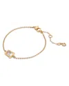 Kate Spade New York Molten Glass Solitaire Bracelet In Clear/gold