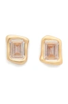 Kate Spade New York Molten Glass Stud Earrings In Gold
