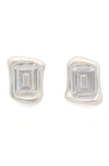 Kate Spade New York Molten Glass Stud Earrings In Silver