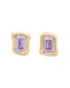 Kate Spade New York Molten Glass Stud Earrings In Purple/gold