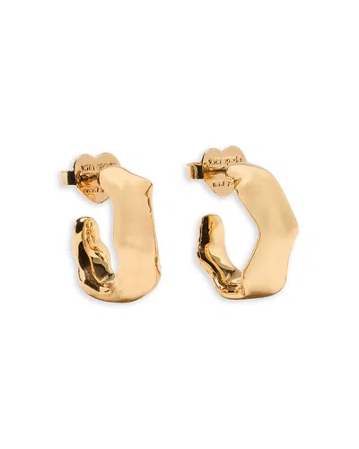 Kate Spade New York Molten Hoop Earrings In Gold Tone