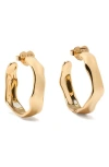 Kate Spade New York Molten Huggie Hoop Earrings In Gold Tone In Gold