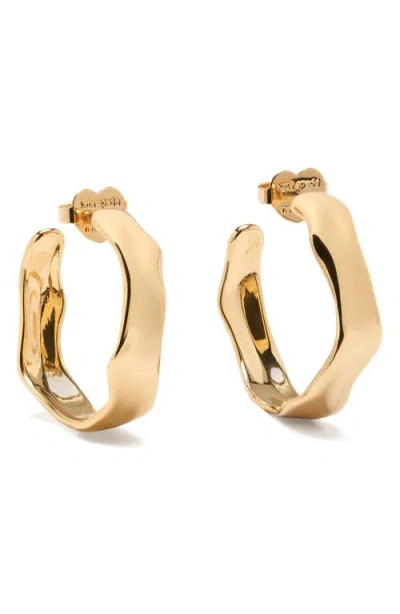 KATE SPADE KATE SPADE NEW YORK MOLTEN HUGGIE HOOP EARRINGS