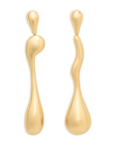 Kate Spade New York Molten Linear Drop Earrings In Gold Tone