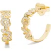 Kate Spade New York Mom Pavé Cubic Zirconia Hoop Earrings In Gold