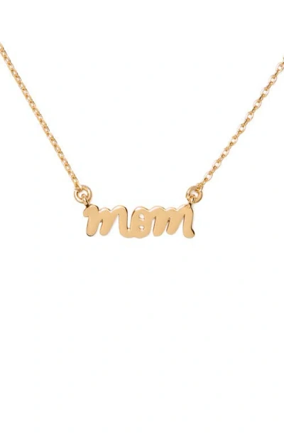 Kate Spade New York Mom Pendant Necklace In Gold