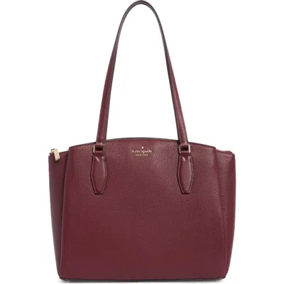 Kate Spade New York Monet Large Triple Compartment Tote Bag In Burgundy