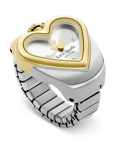 Kate Spade New York Monroe Heart Ring Watch, 22mm In Metallic