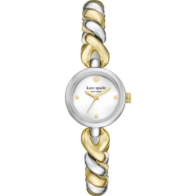 Kate Spade New York Monroe Two-tone Twist Bracelet Watch, 24mm In Multi