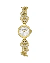 Kate Spade New York Monroe Floral Crystal Strap Watch, 24mm In Silver/gold