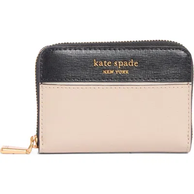 Kate Spade New York Morgan Colorblock Saffiano Leather Wallet In Earthenware Black Mu