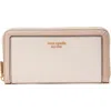 Kate Spade Morgan Colorblocked Zip-around Continental Wallet In Pale Dogwood Multi
