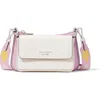Kate Spade New York Morgan Double Up Colorblock Saffiano Leather Crossbody Bag In Multi