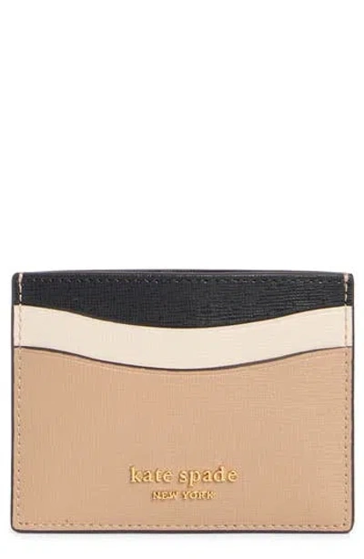 Kate Spade New York Morgan Leather Card Holder In Multi