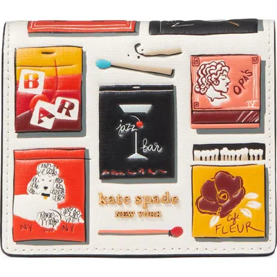 Kate Spade New York Morgan Matchbox Embossed Leather Wallet In Multi