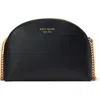 Kate Spade New York Morgan Saffiano Double Leather Crossbody Bag In Black